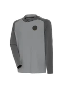 Men's Atlanta Hawks Antigua Gray Tonal Intrepid Pullover Hoodie