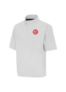 Men's Atlanta Hawks Antigua Heather Gray Brisk Quarter-Zip Windbreaker