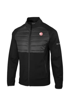 Men's Atlanta Hawks Columbia Black In The Element Full-Zip Jacket