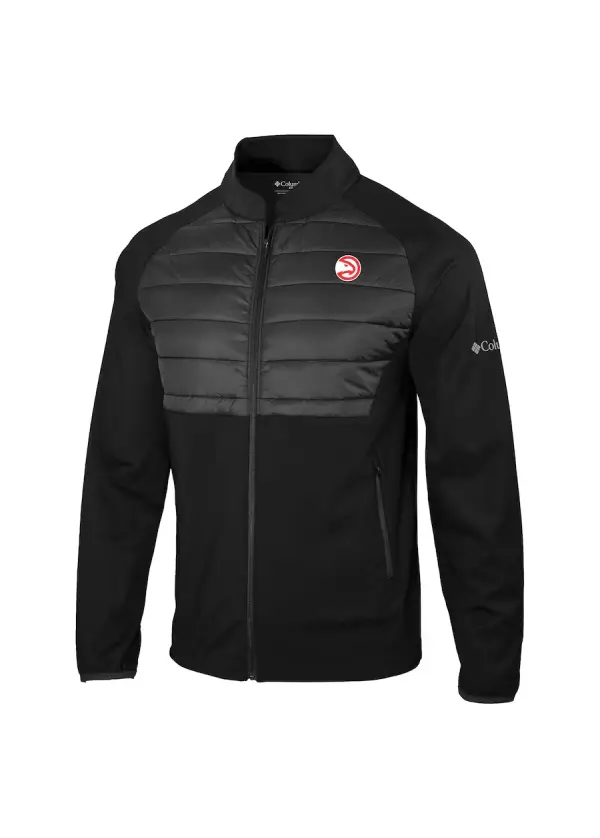 Men's Atlanta Hawks Columbia Black In The Element Full-Zip Jacket 1 Men's Atlanta Hawks Columbia Black In The Element Full-Zip Jacket