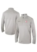 Men's Atlanta Hawks Columbia Heather Gray Omni-Wick Rockin' It Quarter-Zip Pullover Top