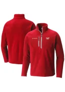 Men's Atlanta Hawks Columbia Red Fast Trek III Half-Zip Fleece Pullover