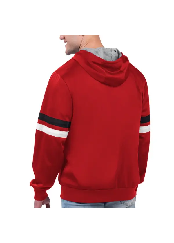 Men's Atlanta Hawks G-III Sports by Carl Banks Red Contender Full-Zip Hoodie Jacket 2 Men's Atlanta Hawks G-III Sports by Carl Banks Red Contender Full-Zip Hoodie Jacket