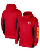 Men's Atlanta Hawks Nike Red Showtime Full-Zip Hoodie