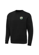 Men's Boston Celtics Antigua Black Big & Tall Victory Crew Neck Pullover Sweatshirt