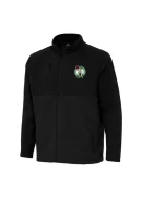 Men's Boston Celtics Antigua Black Daily Fused Full-Zip Jacket