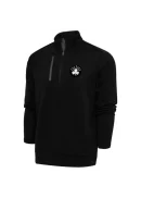 Men's Boston Celtics Antigua Black Metallic Logo Generation Quarter-Zip Top