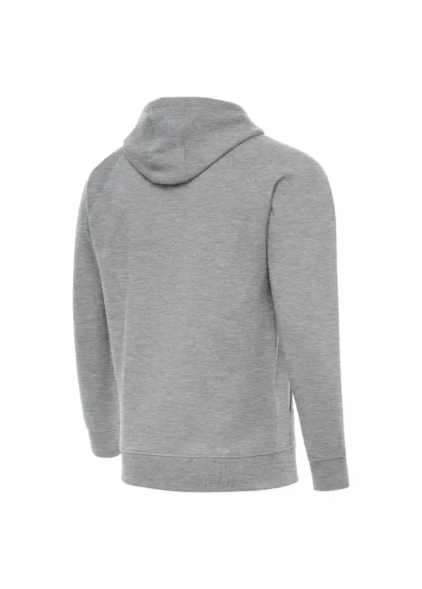 Men's Boston Celtics Antigua Heather Gray St. Patrick's Day Victory Raglan Pullover Hoodie 2 Men's Boston Celtics Antigua Heather Gray St. Patrick's Day Victory Raglan Pullover Hoodie