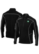Men's Boston Celtics Columbia Black Omni-Wick Shotgun Quarter-Zip Pullover
