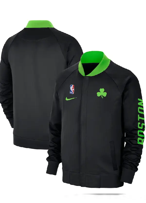 Men's Boston Celtics Nike Black 2024/25 City Edition Authentic Showtime Performance Full-Zip Jacket 1 Men's Boston Celtics Nike Black 2024/25 City Edition Authentic Showtime Performance Full-Zip Jacket