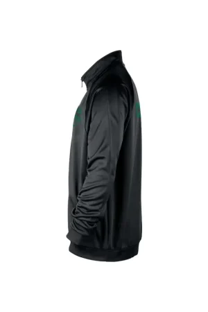 Men's Boston Celtics Nike Black Courtside Pique Club Full-Zip Track Jacket