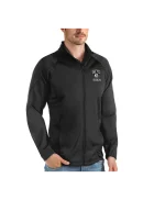 Men's Brooklyn Nets Antigua Black Links Full-Zip Golf Jacket