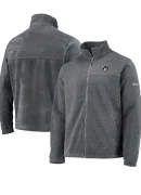 Men's Nets Columbia Charcoal Flanker Full-Zip Jacket
