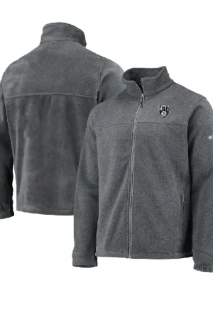 Men's Nets Columbia Charcoal Flanker Full-Zip Jacket