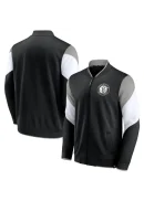 Men's Brooklyn Nets Fanatics Black/Gray League Best Performance Full-Zip Jacket