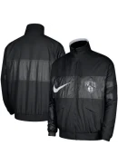 Men's Brooklyn Nets Nike Black Courtside Versus Capsule Full-Zip Jacket