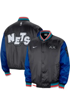 Men's Nets Nike 2023/24 City Edition Bomber Jacket