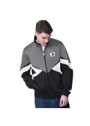 Men's Brooklyn Nets Starter Gray/Black Rush Applique Full-Zip Track Jacket