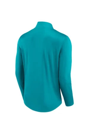 Men's Charlotte Hornets Fanatics Aqua Lightweight Quarter-Zip Pullover