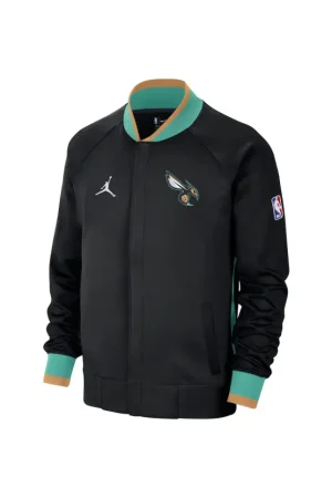 Men's Charlotte Hornets Jordan Brand Black 2022/23 City Edition Showtime Thermaflex Full-Zip Jacket