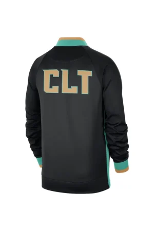 Men's Charlotte Hornets Jordan Brand Black 2022/23 City Edition Showtime Thermaflex Full-Zip Jacket