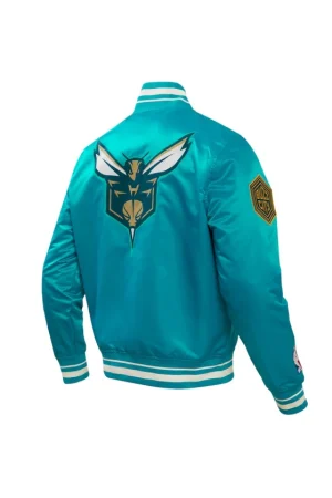 Men's Charlotte Hornets Pro Standard Teal 2023/24 City Edition Satin Full-Snap Jacket
