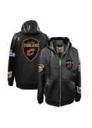 Men's Cavaliers Jeff Hamilton Vegan Leather Hoodie