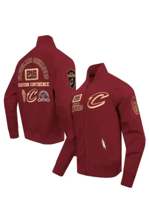 Men's Cavaliers Wine Area Code Full-Zip Jacket