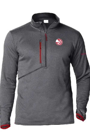 Men's Atlanta Hawks Columbia Gray Park View Half-Zip Top