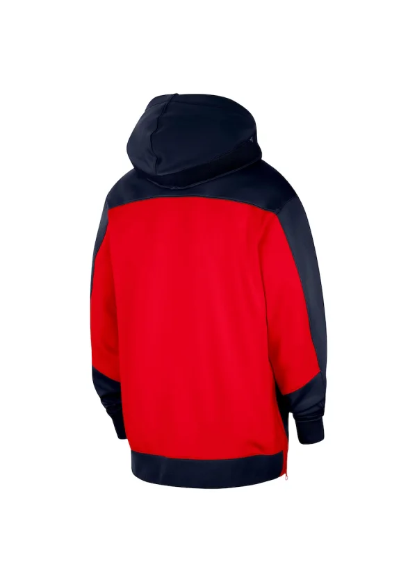Men's LA Clippers Nike Navy Authentic On-Court Showtime Performance Full-Zip Hoodie 2 Men's LA Clippers Nike Navy Authentic On-Court Showtime Performance Full-Zip Hoodie - Image 2