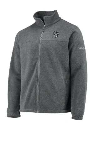 Men's Brooklyn Nets Columbia Heathered Charcoal Flanker Full-Zip Jacket