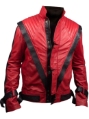 Michael Jackson Red Thriller Leather Jacket