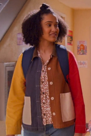 Never Have I Ever S04 Fabiola Torres Multi Color Jacket