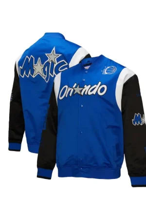 Unisex Orlando Magic Mitchell & Ness Blue Vintage Team Origins Satin Full-Snap Jacket