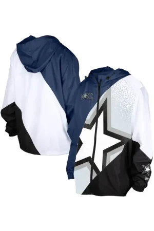 Men's Orlando Magic New Era Navy 2024/25 City Edition Full-Zip Windbreaker Jacket