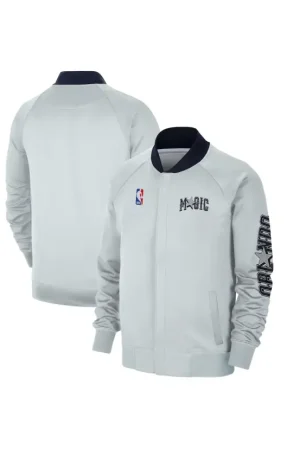 Men's Orlando Magic Nike Silver 2024/25 City Edition Authentic Showtime Performance Full-Zip Jacket