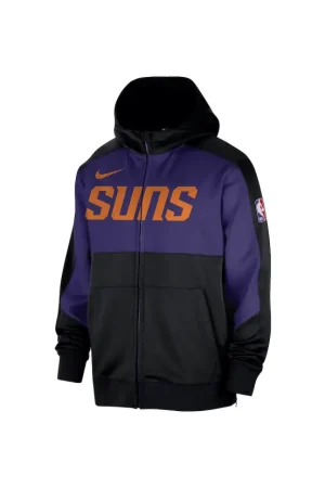 Men's Phoenix Suns Nike Black Authentic On-Court Showtime Performance Full-Zip Hoodie