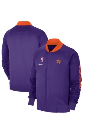 Men's Phoenix Suns Nike Purple 2024/25 City Edition Authentic Showtime Performance Full-Zip Jacket