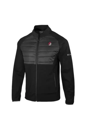Men’s Portland Trail Blazers Columbia Black Omni-Wick In The Element Full-Zip Jacket