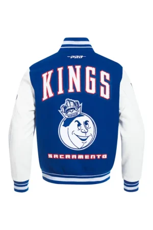 Men's Sacramento Kings Pro Standard Blue 2024/25 City Edition Wool Varsity Full-Zip Jacket