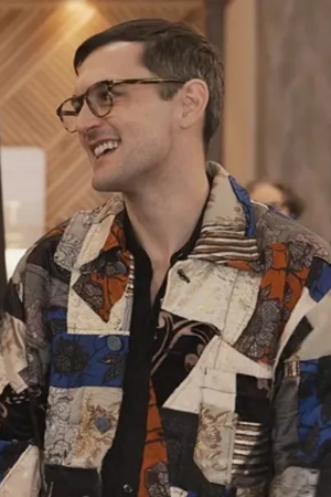 Only Murders In The Building S03 Jacquard Patchwork Jacket