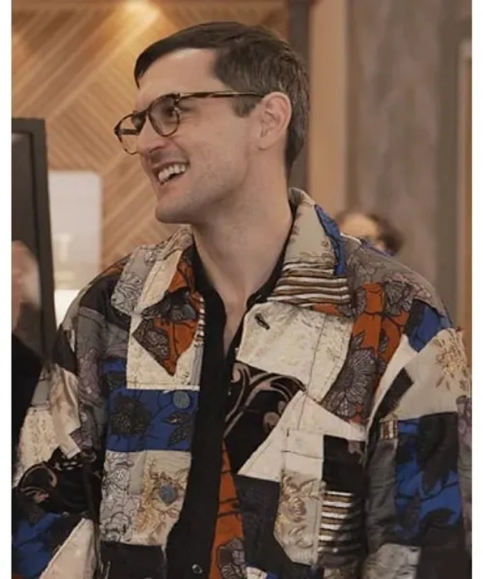 Only Murders In The Building S03 Jacquard Patchwork Jacket 1 Only Murders In The Building S03 Jacquard Patchwork Jacket