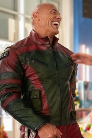 Red One 2023 Dwayne Johnson Leather Jacket