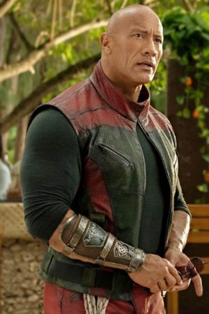 Dwayne Johnson Red One Leather Vest
