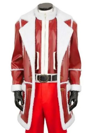 Red One J.K. Simmons Leather Coat