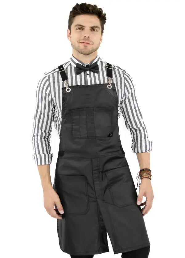 Salon Apron - CrossBack, Water Resistant, Adjustable, SplitLeg - Hairstylist, Barber, Shop 2 Salon Apron - CrossBack, Water Resistant, Adjustable, SplitLeg - Hairstylist, Barber, Shop - Image 2