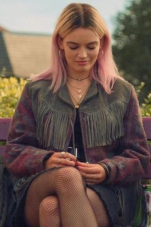 Sex Education Maeve Wiley Fringe Jacket