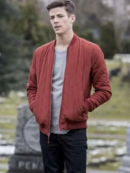 The Flash S05 Grant Gustin Red Quilted Jacket