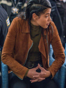 Tv Series Chicago P.D. Lisseth Chavez Suede Leather Jacket