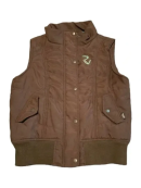 Ultimate Rodeo Vegas Brown Western Puffer Vest